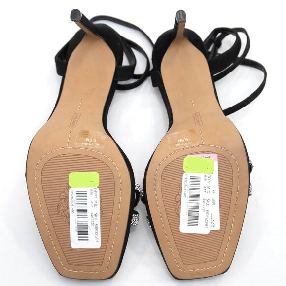 Vince Camuto Black Suede Cocktail Hour Kiahna Heels Size 8.5 - Picture 4 of 6